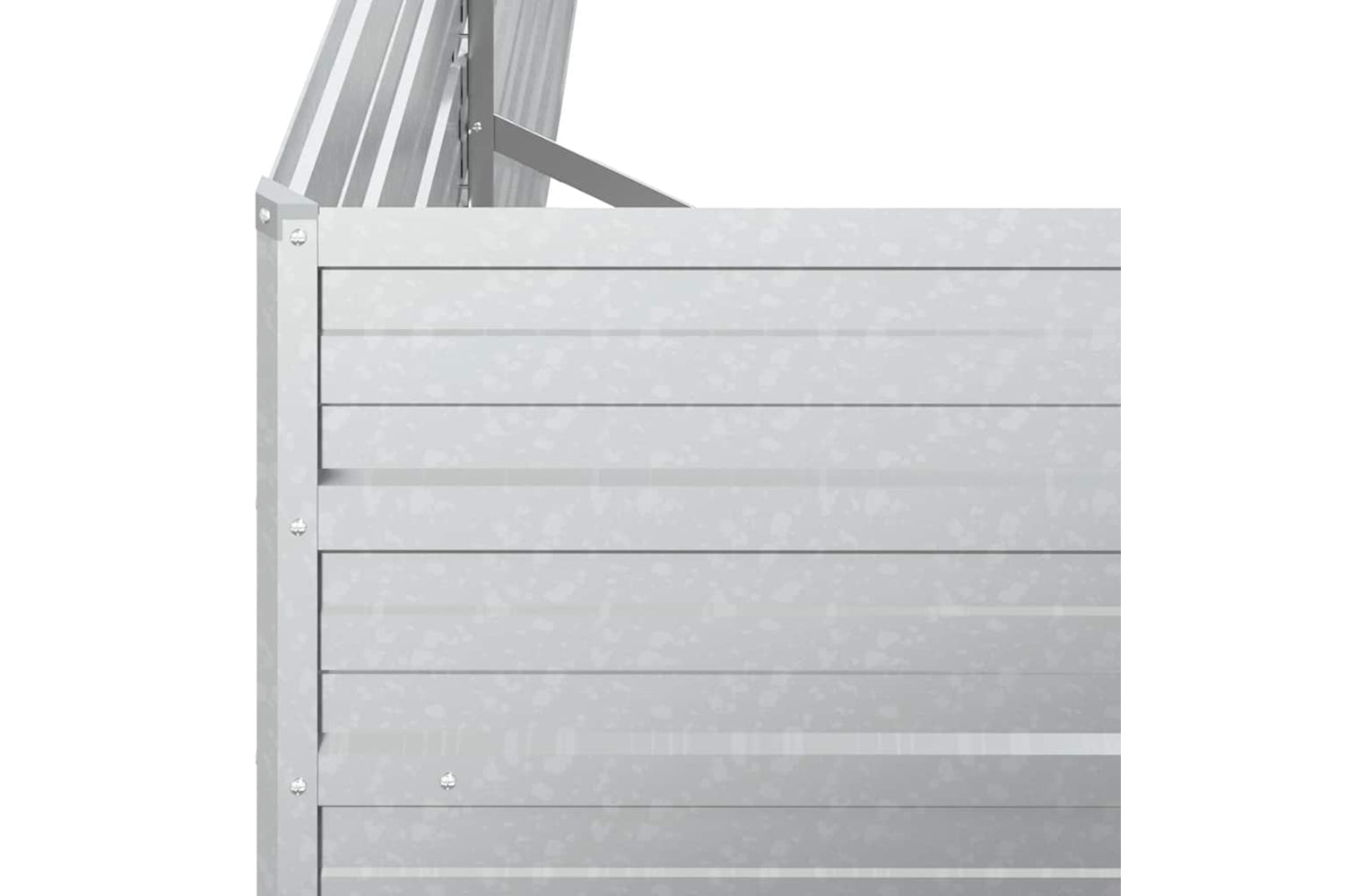 Vidaxl Garden Raised Bed 160x80x77 Cm Galvanized Steel Silver-6