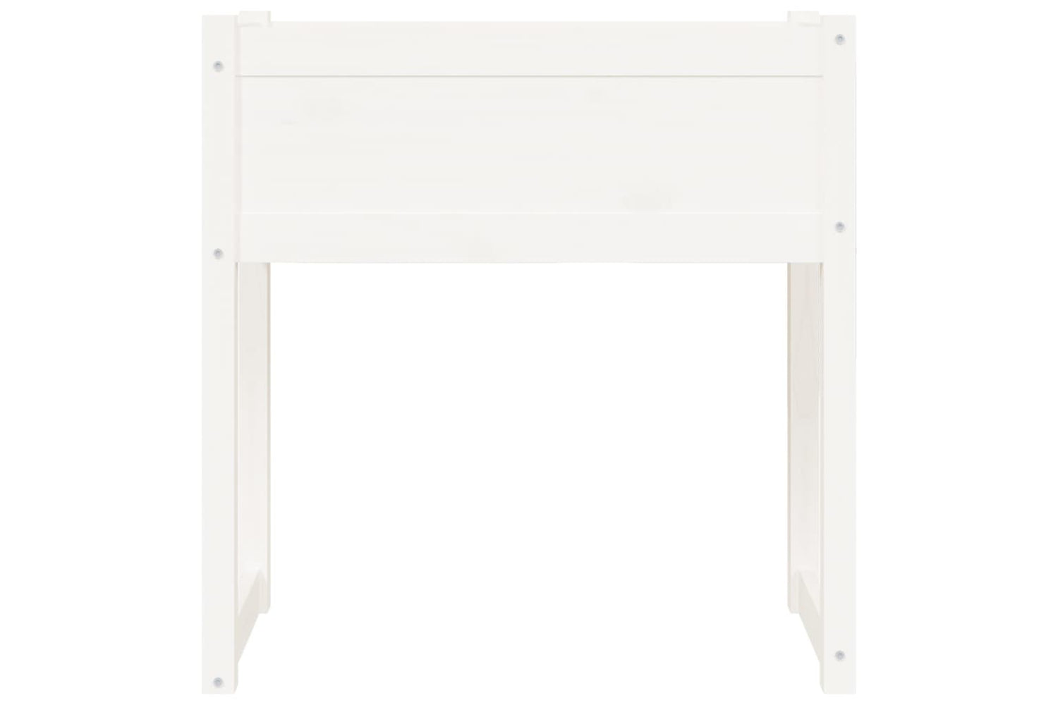 vidaXL 822133 Planter White 78x40x81cm Solid Wood Pine-4