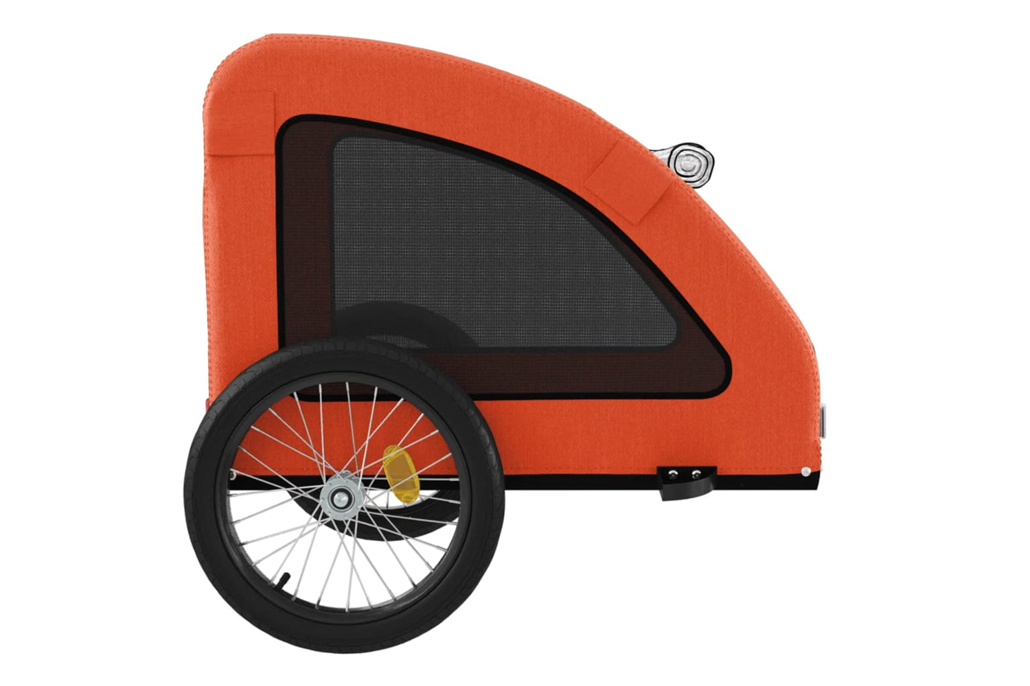 Vidaxl 93963 Pet Bike Trailer Orange Oxford Fabric And Iron-6