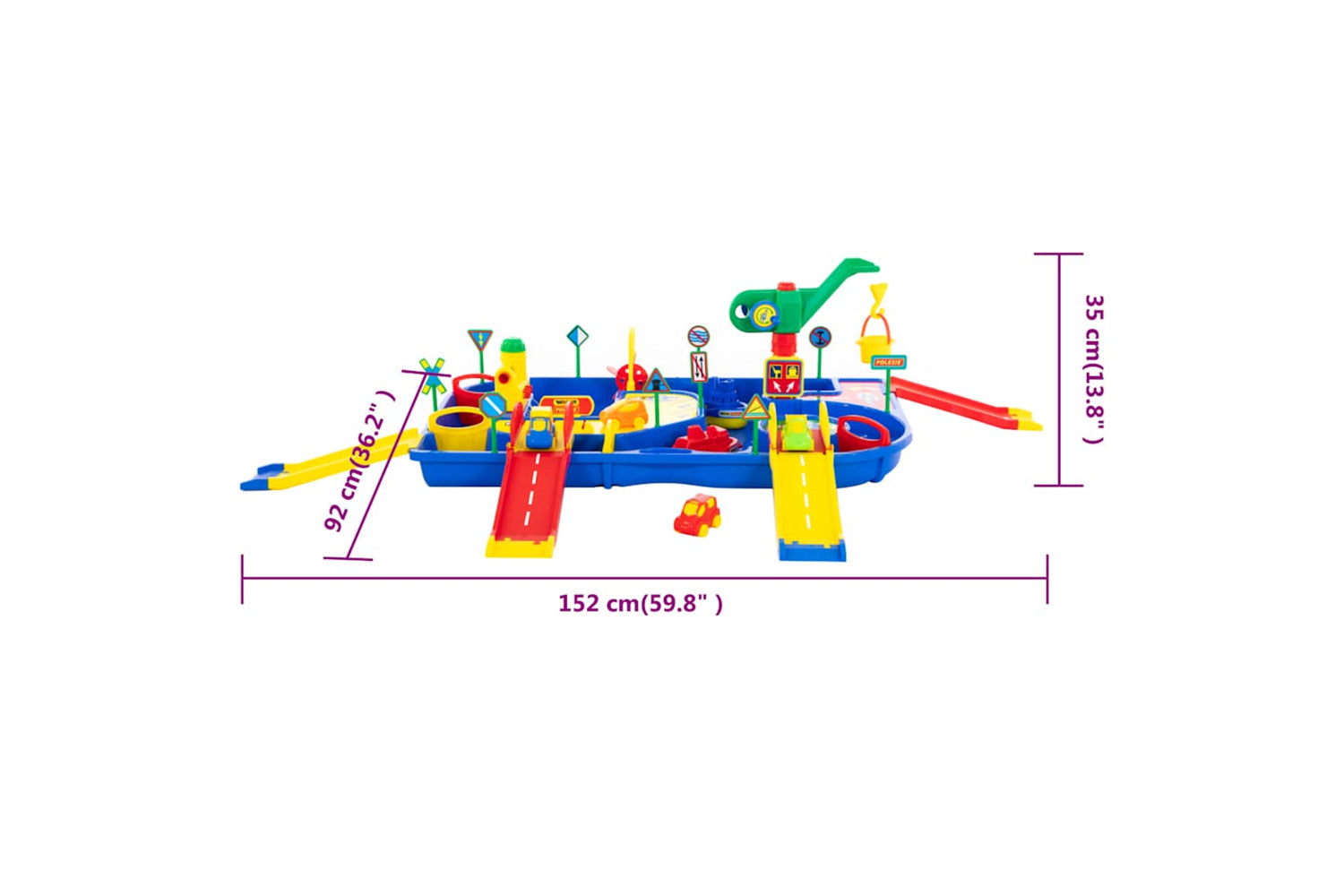 Polesie Wader 9 Piece Water System Set With Ramps 152x92x35 Cm Pp-8