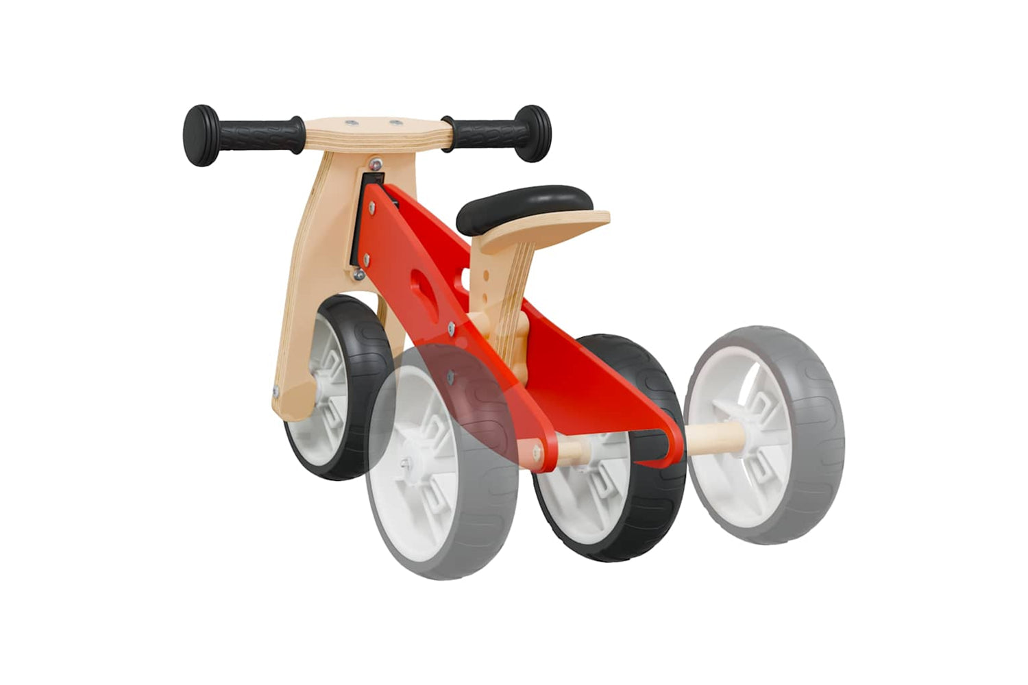 Vidaxl Balance Bike For Children 2-in-1 Red-7