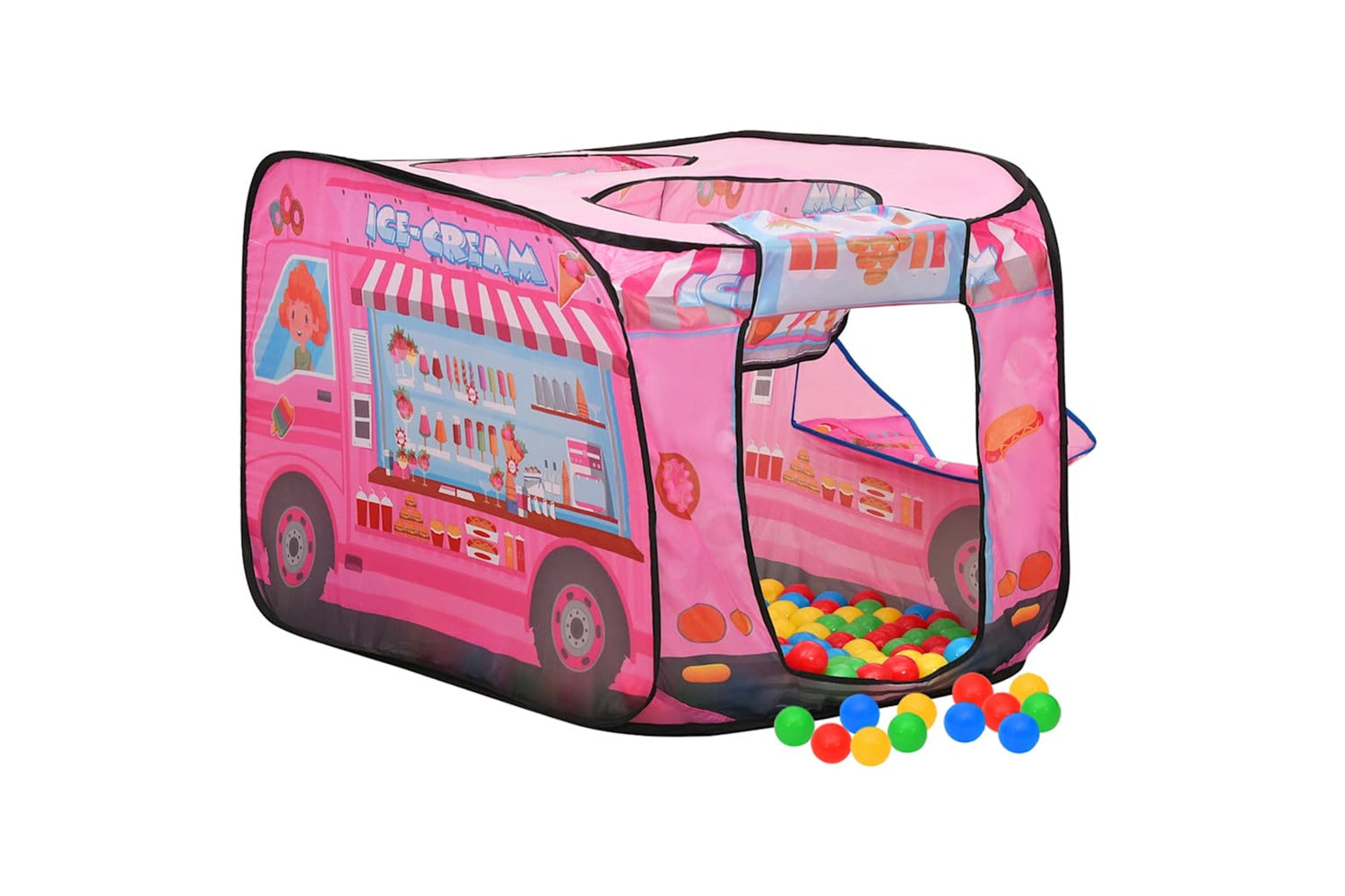 Vidaxl Children Play Tent Pink 70x112x70 Cm-3