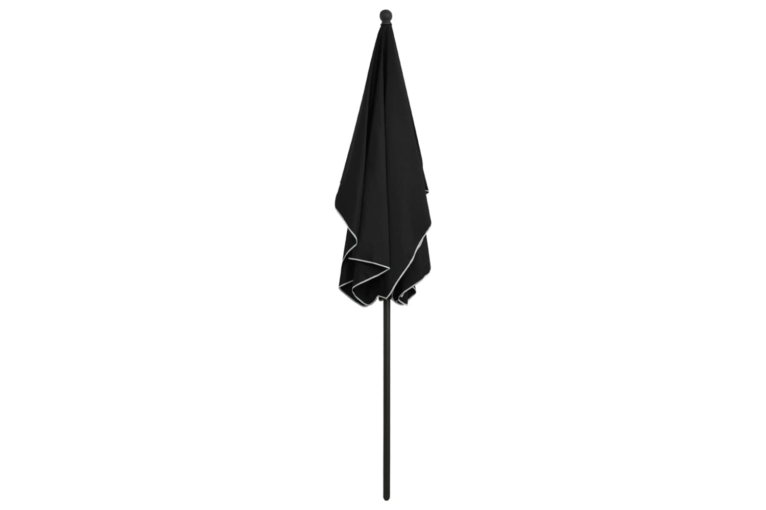 vidaXL 315549 Garden Parasol With Pole 210x140cm Black-4