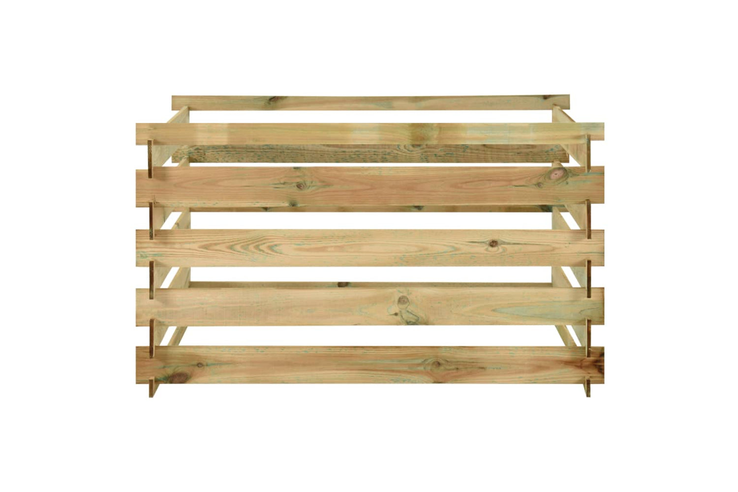 vidaXL 316060 Slatted Garden Composter 120x120x70cm Impregnated Pinewood-3