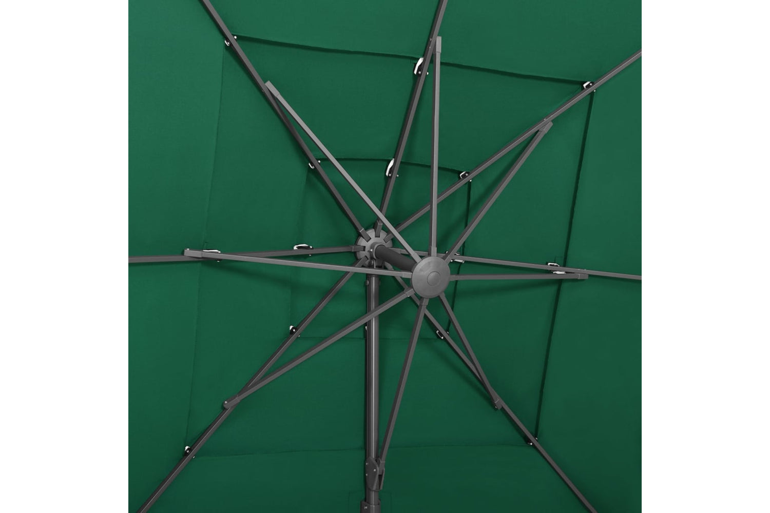 vidaXL 313821 4-tier Parasol With Aluminium Pole Green 250x250cm-7