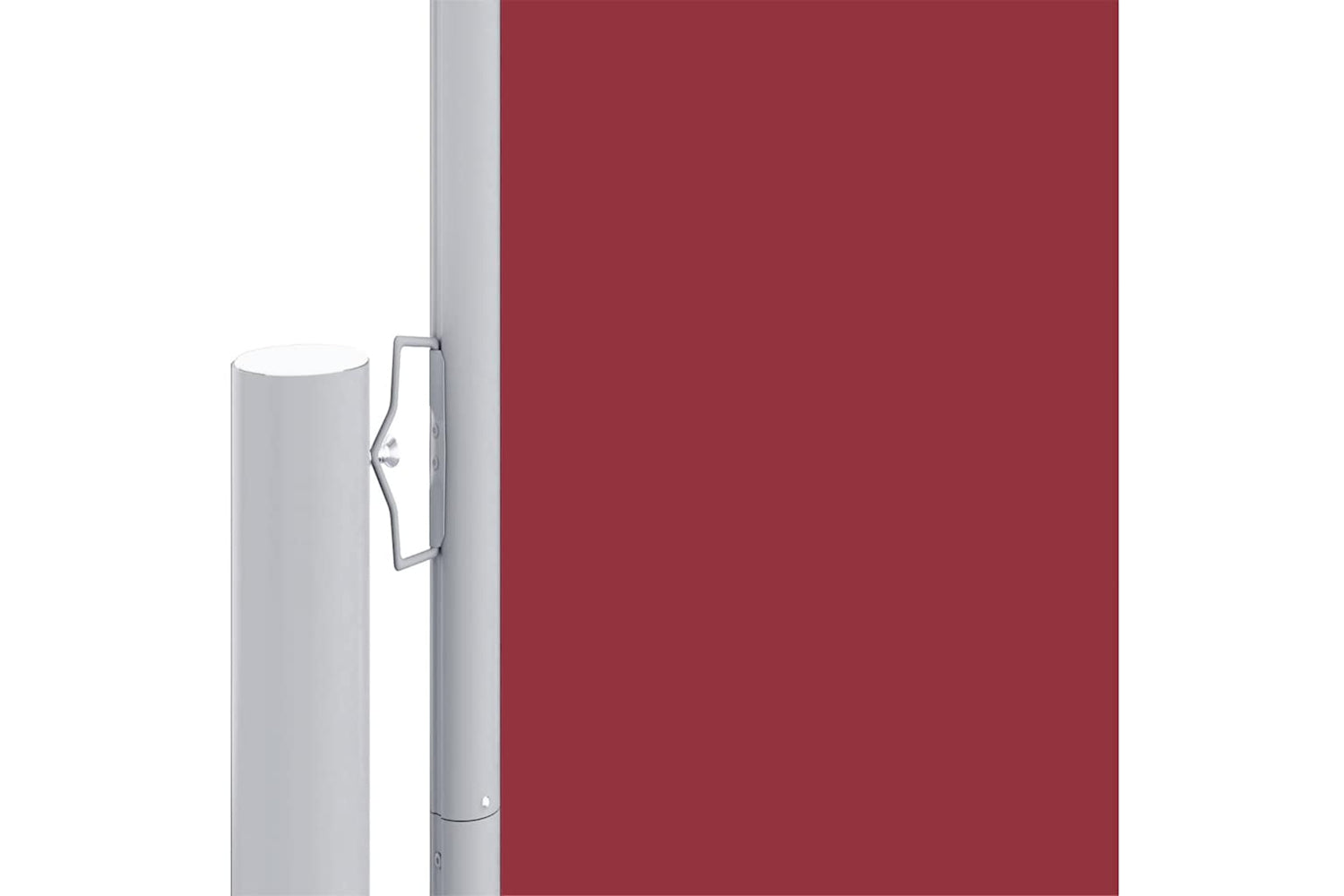 vidaXL 318017 Retractable Side Awning Red 220x600cm-3