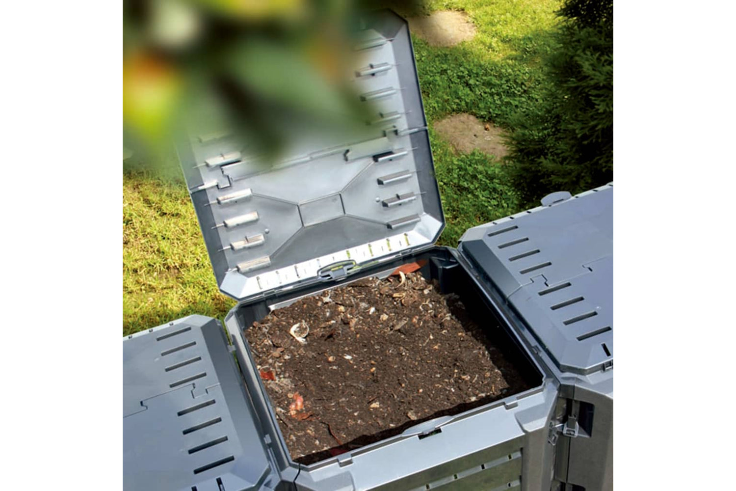 Vidaxl 312275 Garden Composter Black 1600 L-3