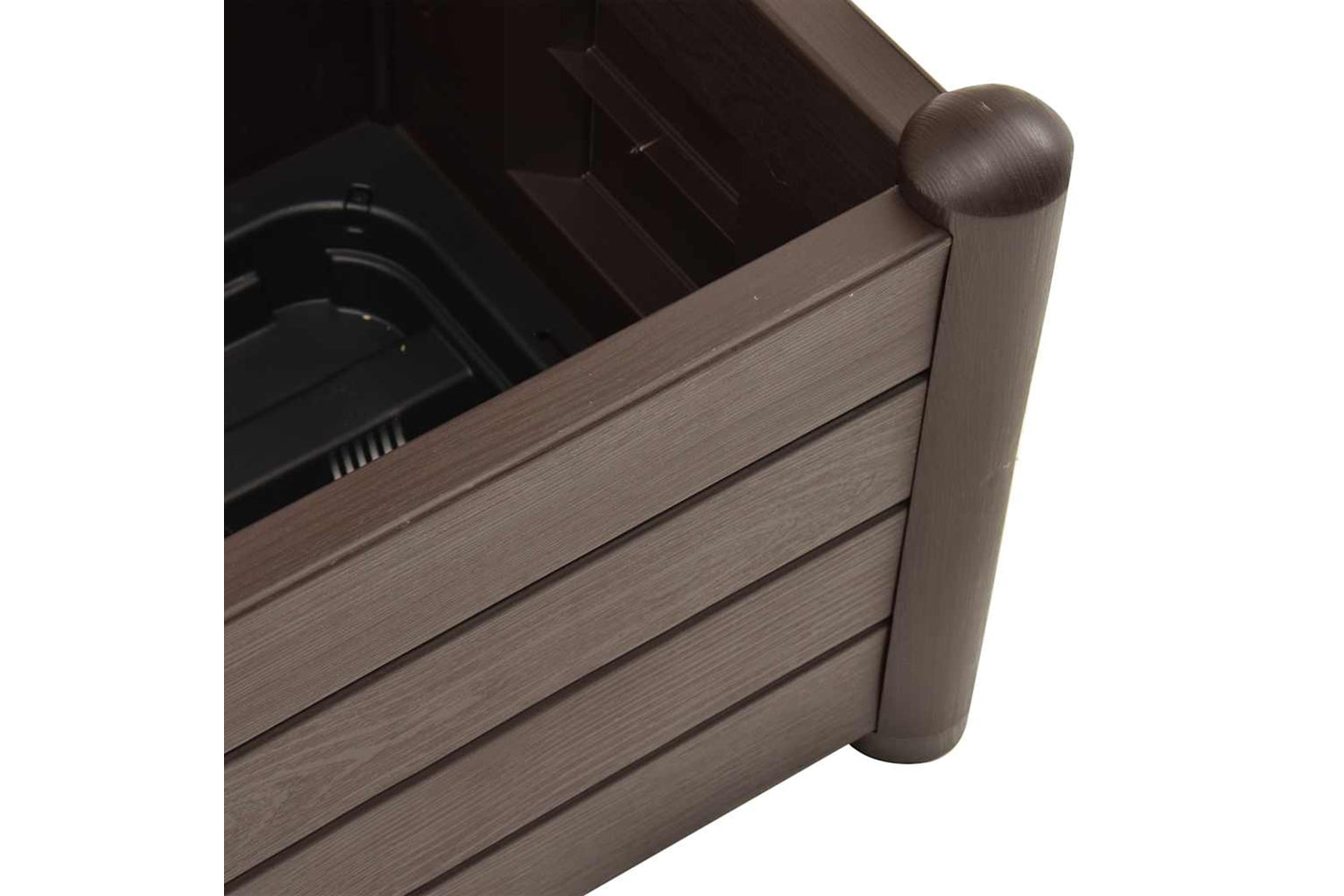vidaXL 313980 Garden Planter With Trellis 43x43x142cm Pp Mocha-6