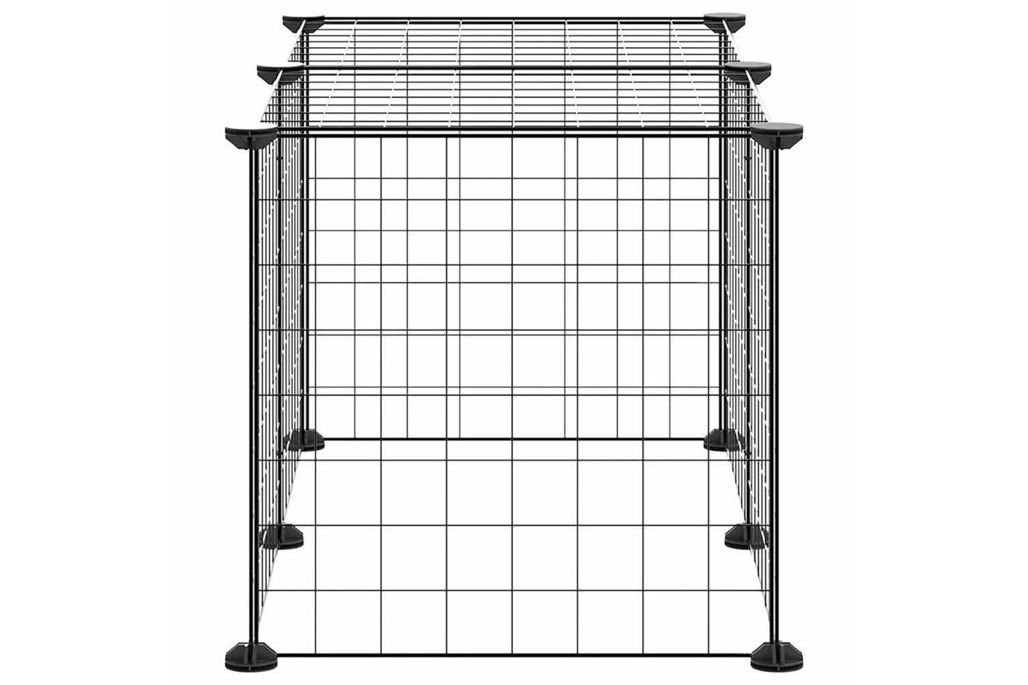 vidaXL 3114049 8-panel Pet Cage Black 35x35cm Steel-3