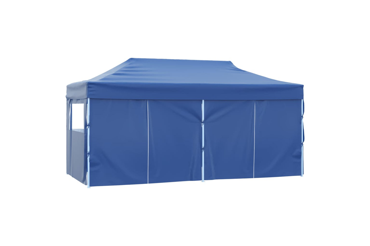 Vidaxl Professional Folding Party Tent With 4 Sidewalls 3x6 M Steel Blue-4