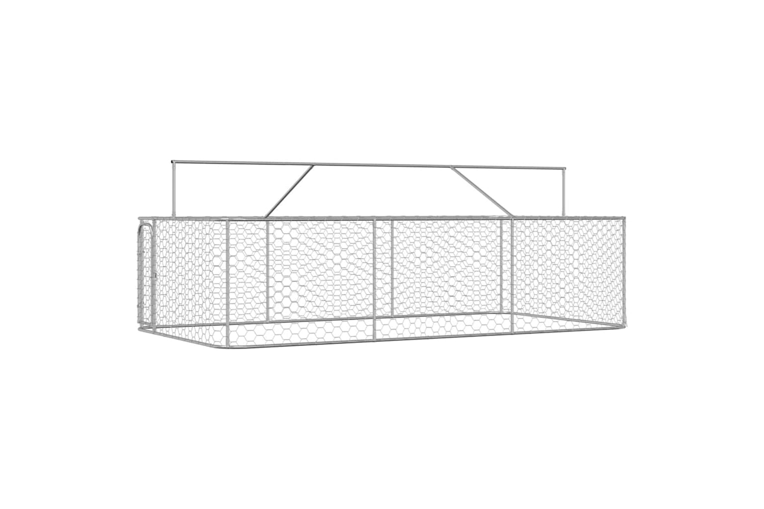 Vidaxl Outdoor Dog Kennel With Roof 400x200x150 Cm-6
