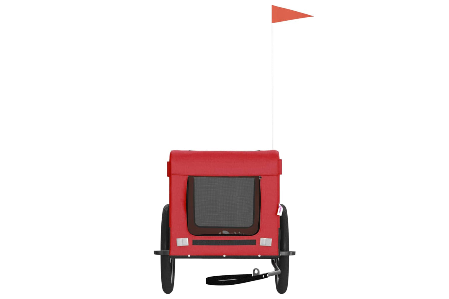 Vidaxl 93922 Pet Bike Trailer Red And Black Oxford Fabric&iron-4