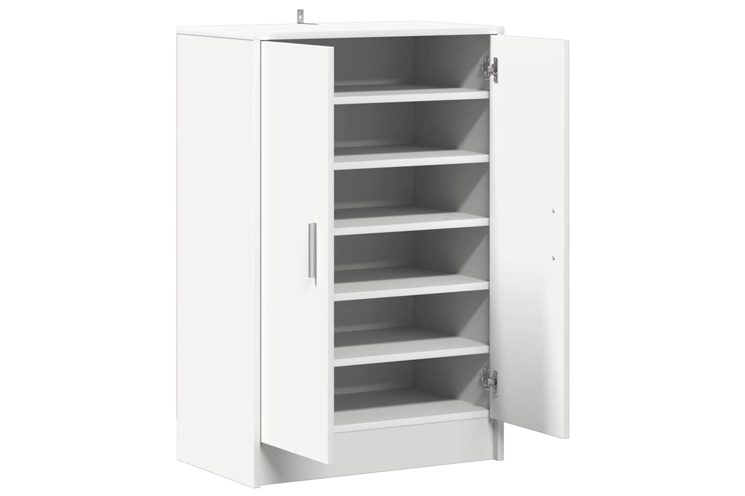 vidaXL Shoe Cabinet White 60x35x92cm Engineered Wood-4