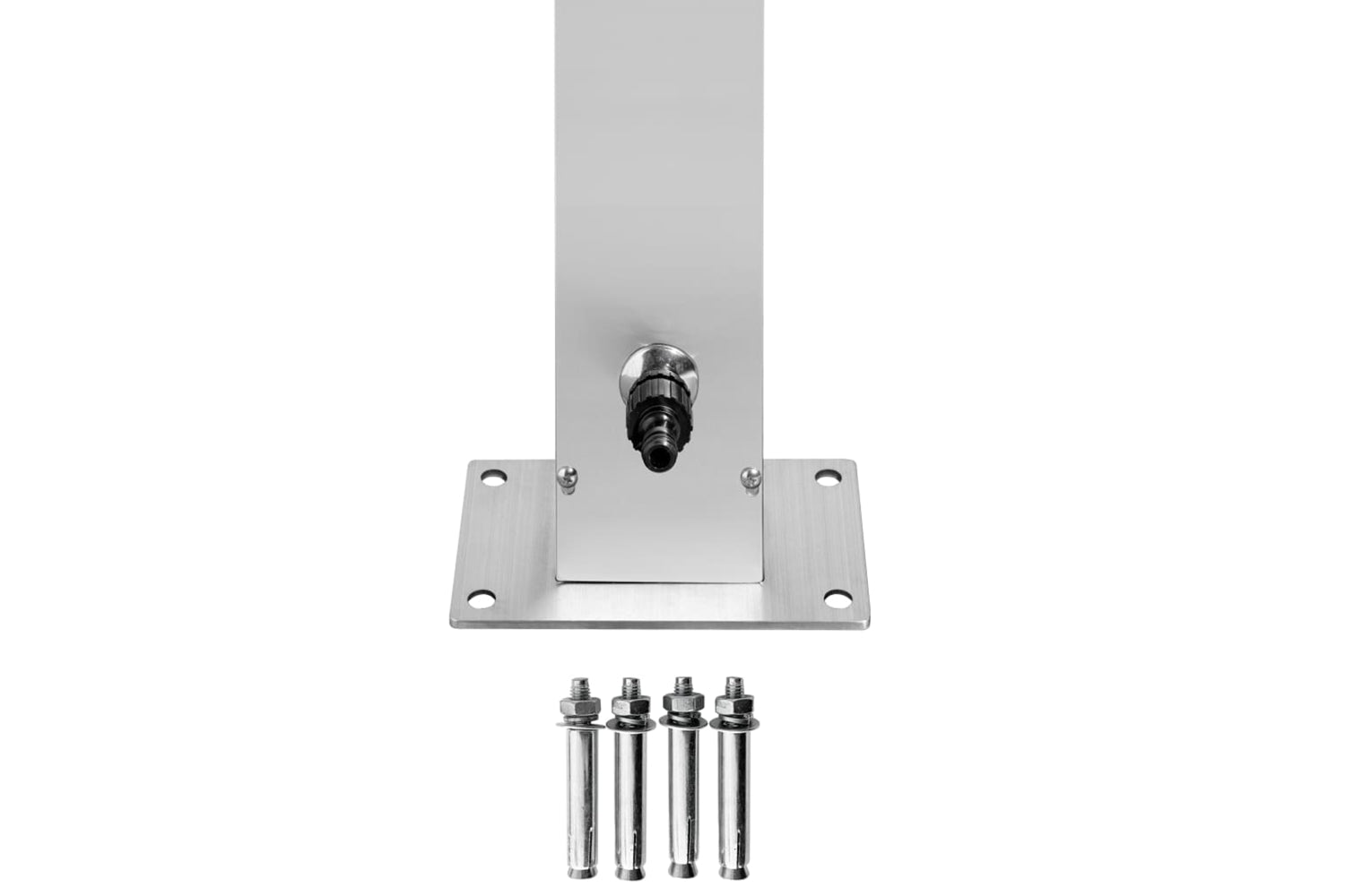 vidaXL 3070792 Garden Shower With Grey Base 225cm Stainless Steel-8