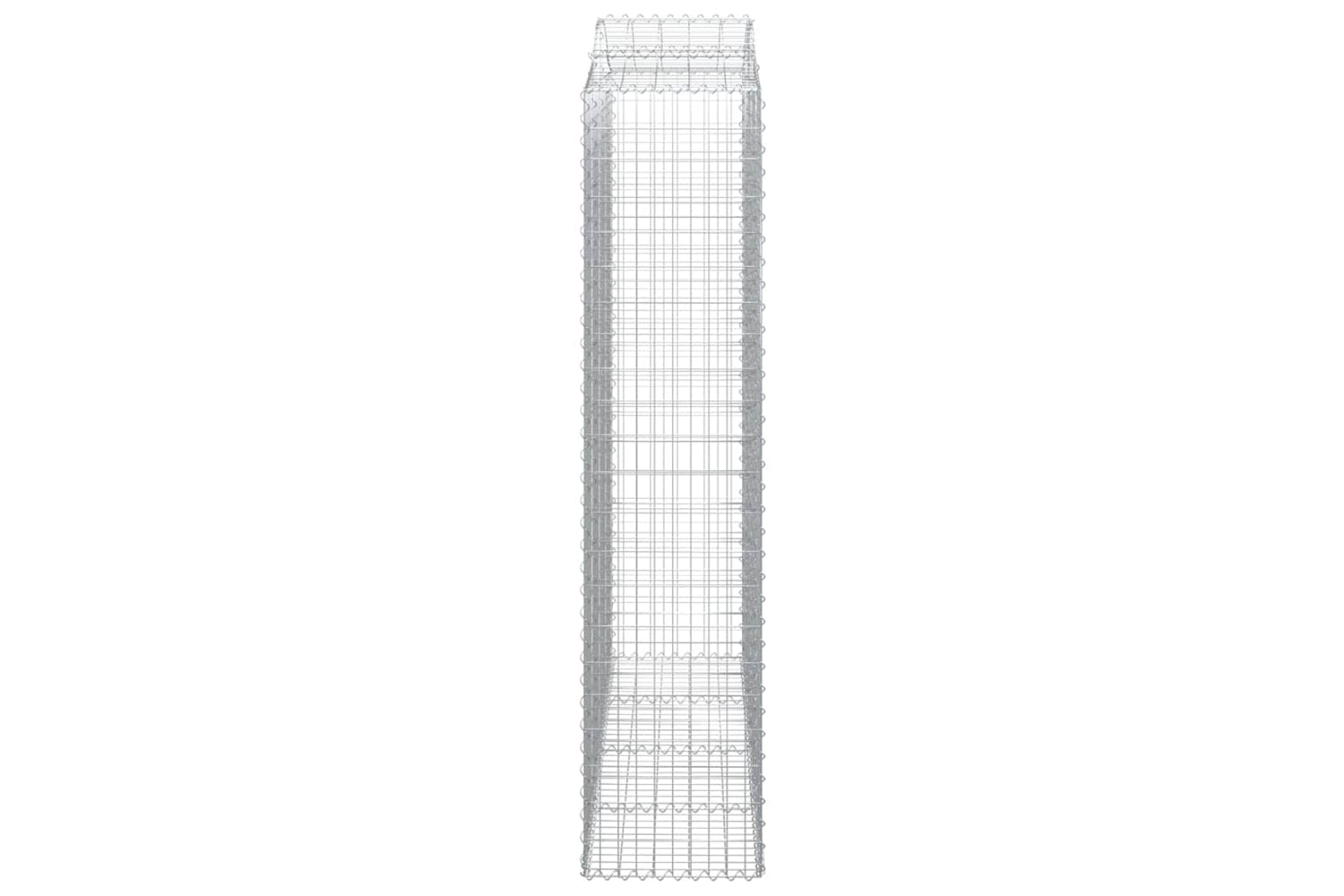 vidaXL 153401 Arched Gabion Basket 200x50x220/240cm Galvanised Iron-3