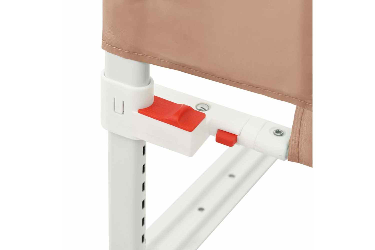 Vidaxl Toddler Safety Bed Rail Taupe 140x25 Cm Fabric-7