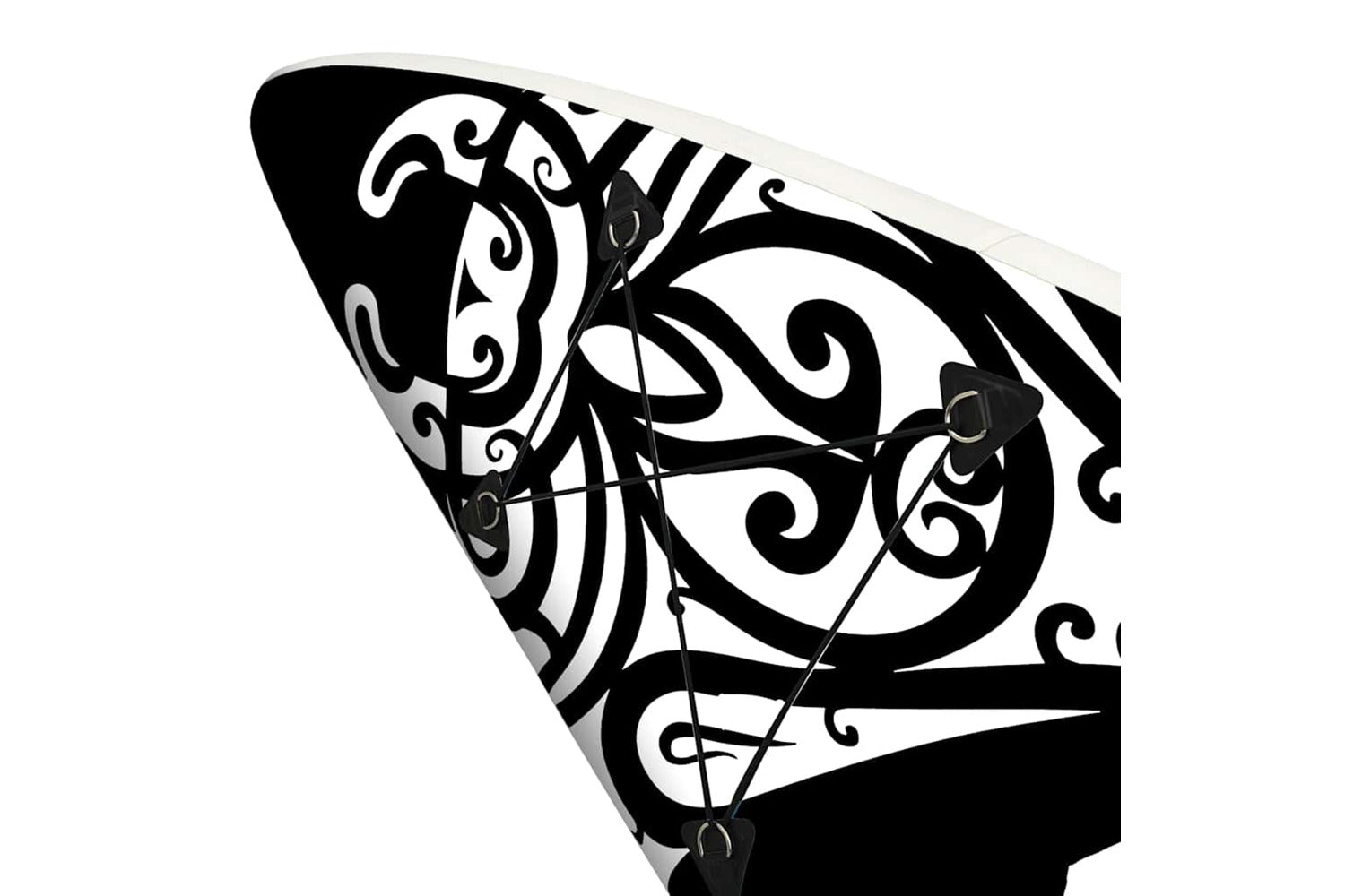 Vidaxl Inflatable Stand Up Paddleboard Set 305x76x15 Cm Black-6