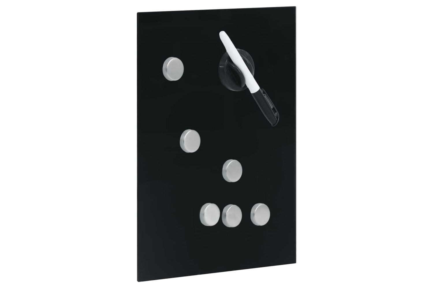 Vidaxl Key Box With Magnetic Board Black 30x20x5.5 Cm-5