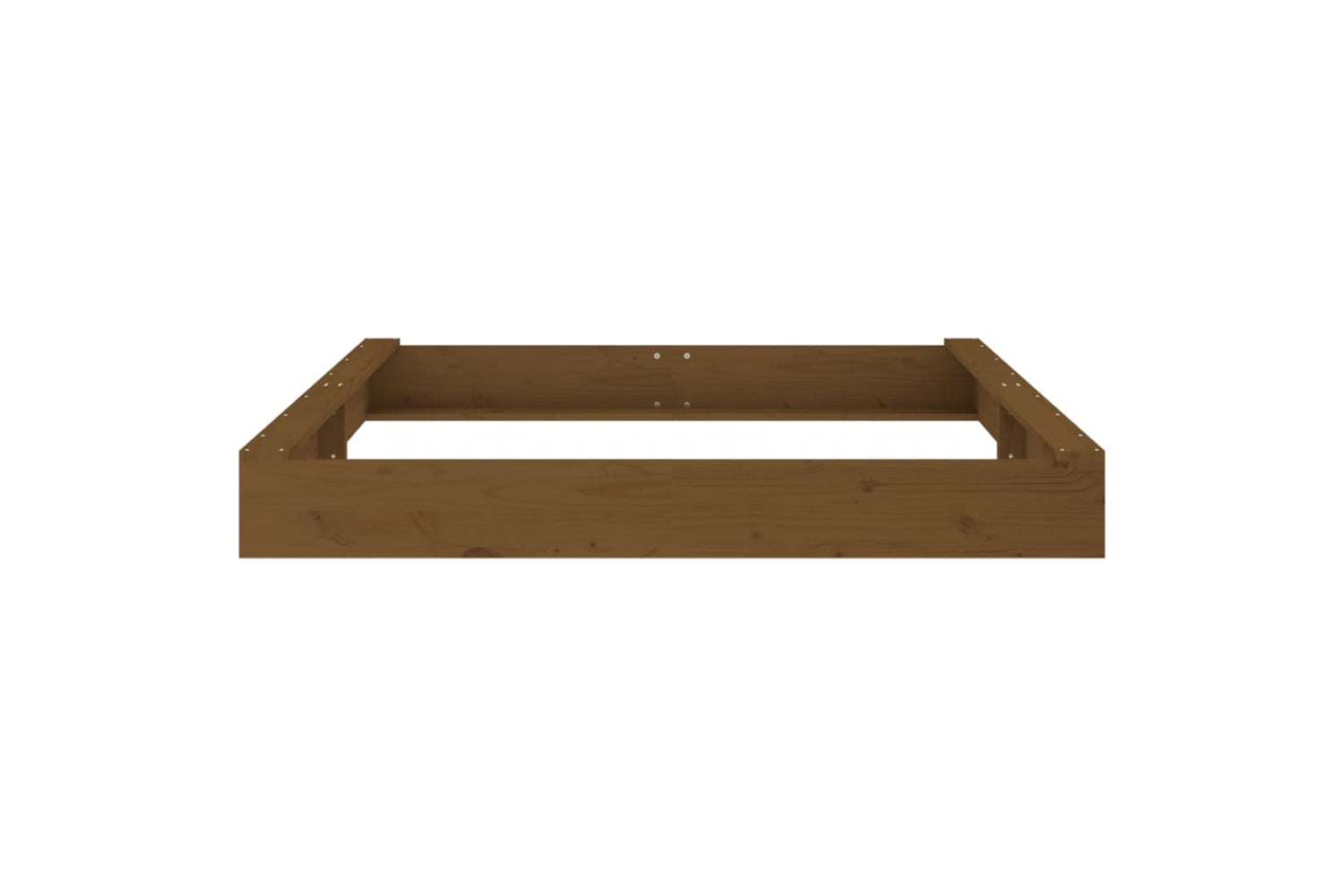 vidaXL 825040 Sandbox With Seats Honey Brown Square Solid Wood Pine-4
