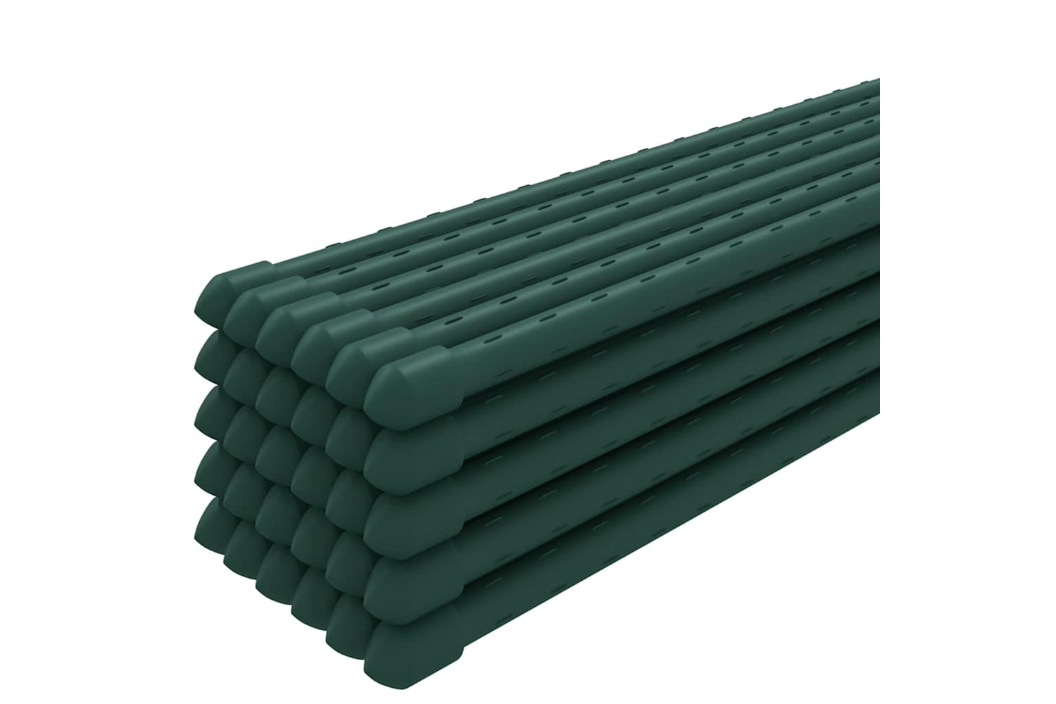vidaXL 319370 Garden Plant Stakes 30 Pcs Green 150cm Steel-2