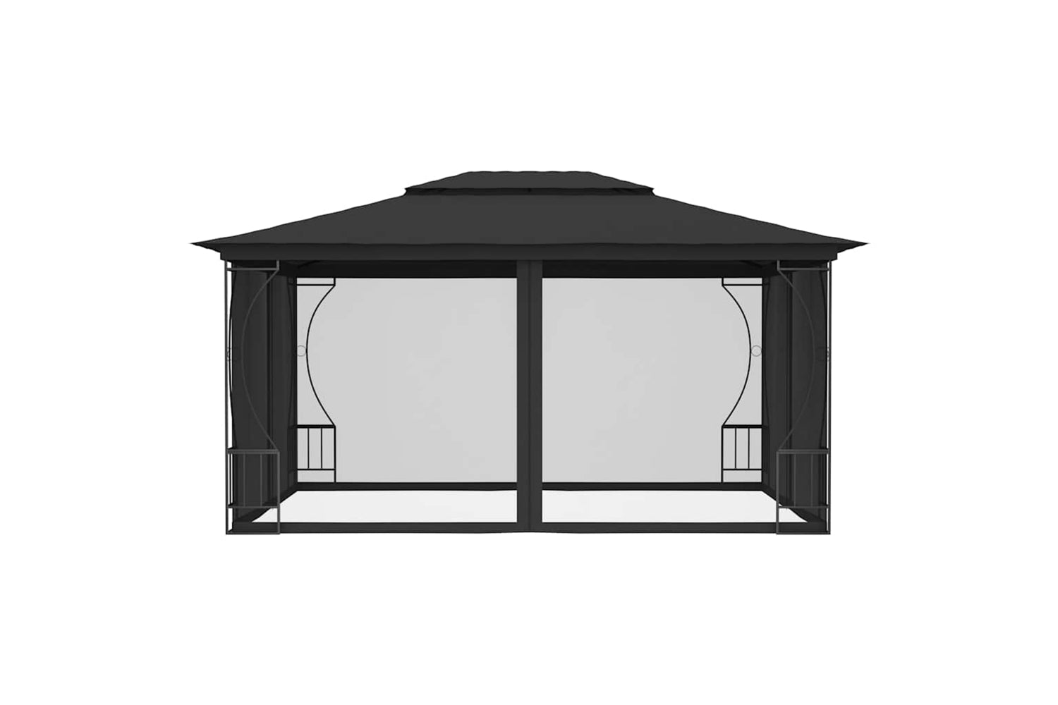 vidaXL 48598 Gazebo With Nets 300x400x265cm Anthracite-3