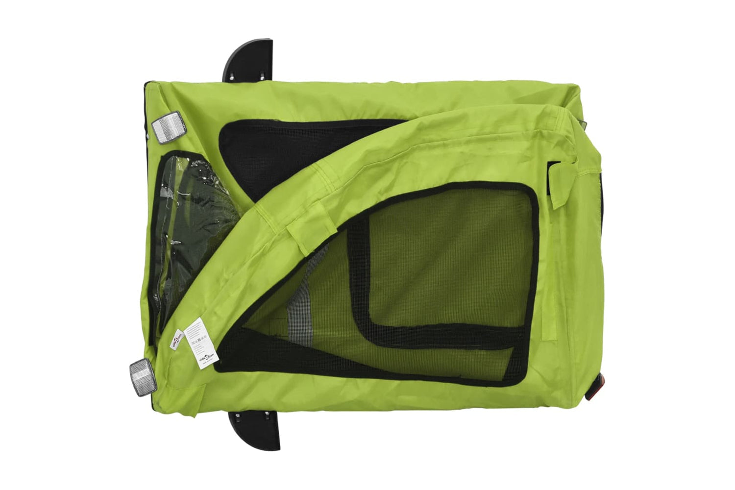 Vidaxl 93962 Pet Bike Trailer Green Oxford Fabric And Iron-8