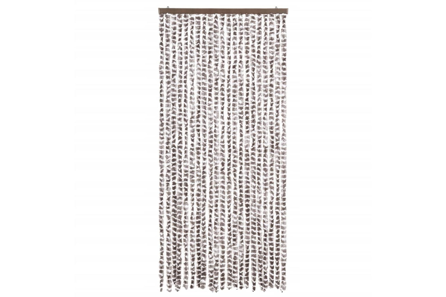 vidaXL Insect Curtain Taupe And White 90x220cm Chenille-2