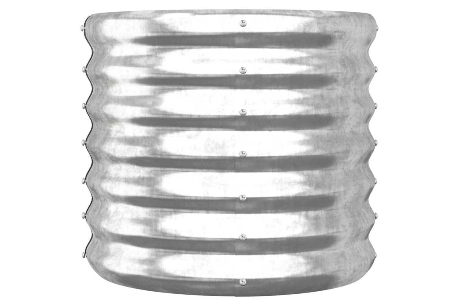 vidaXL 318847 Garden Planter Powder-coated Steel 40x40x36cm Silver-2