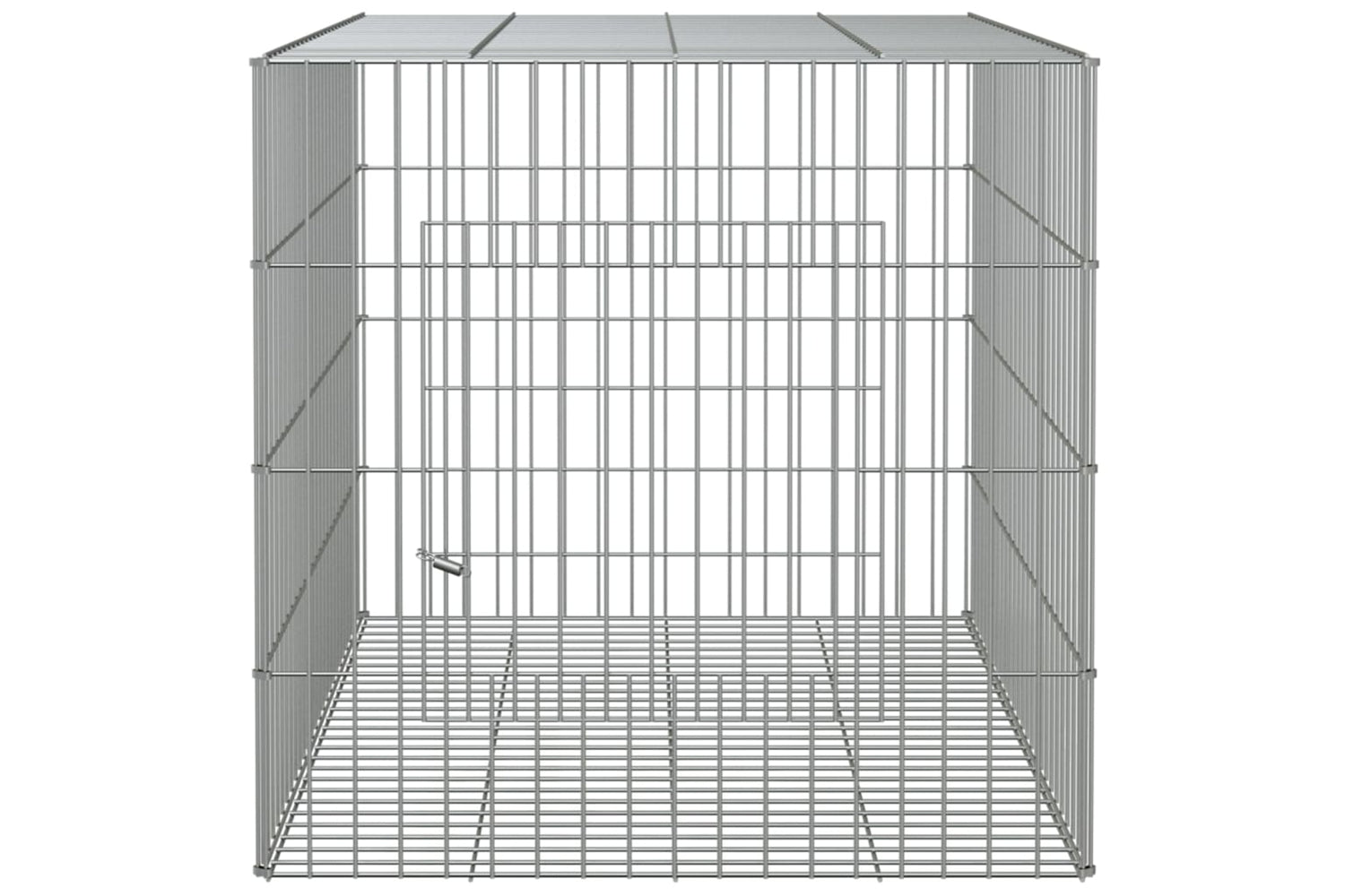 vidaXL 171567 Rabbit Cage 78x54x54cm Galvanised Iron-4