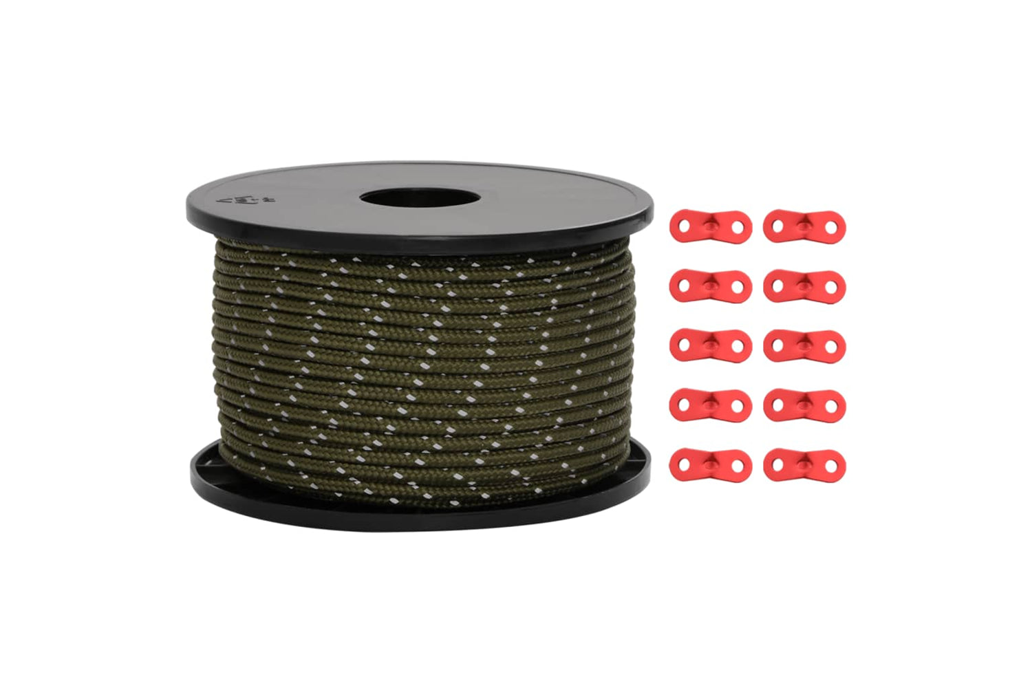 vidaXL 4008128 Tent Guy Rope With Reflective Strips And Spanners 50 M 5mm-2