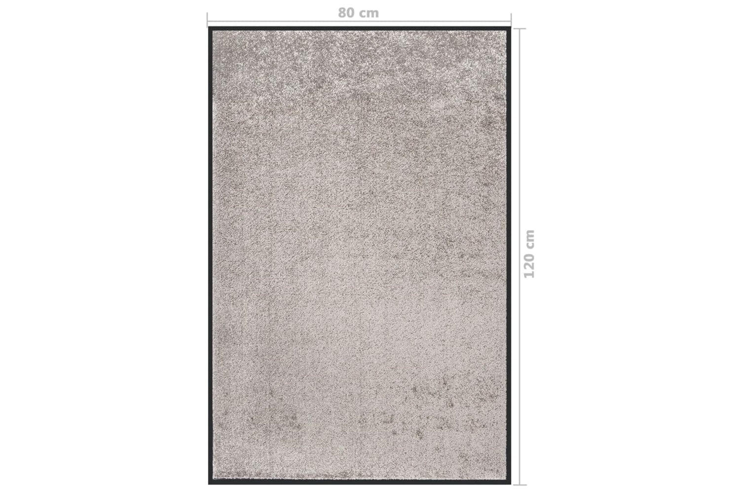 vidaXL 331591 Doormat Grey 80x120cm-6