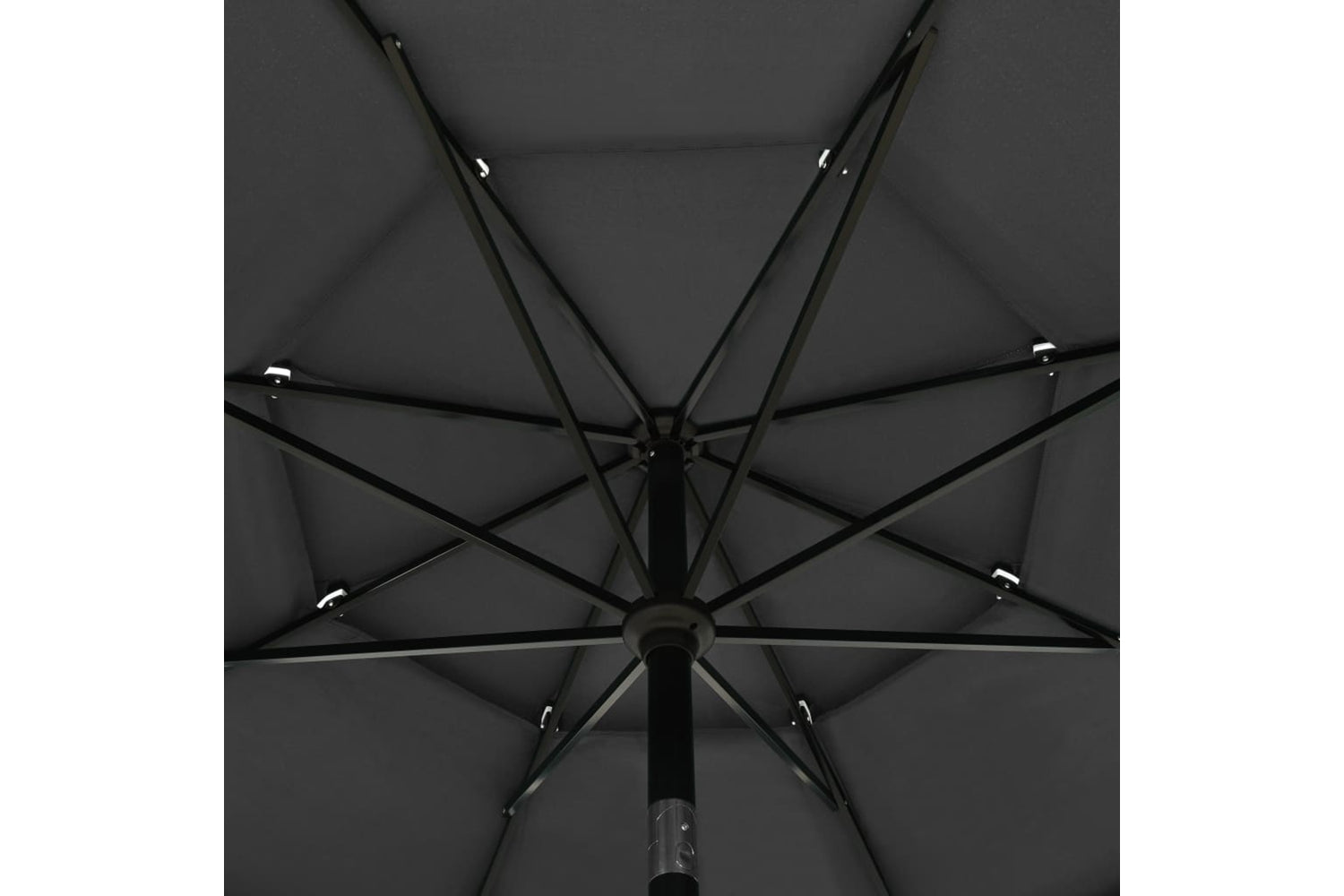Vidaxl 313878 3-tier Parasol With Aluminium Pole Anthracite 3.5 M-5