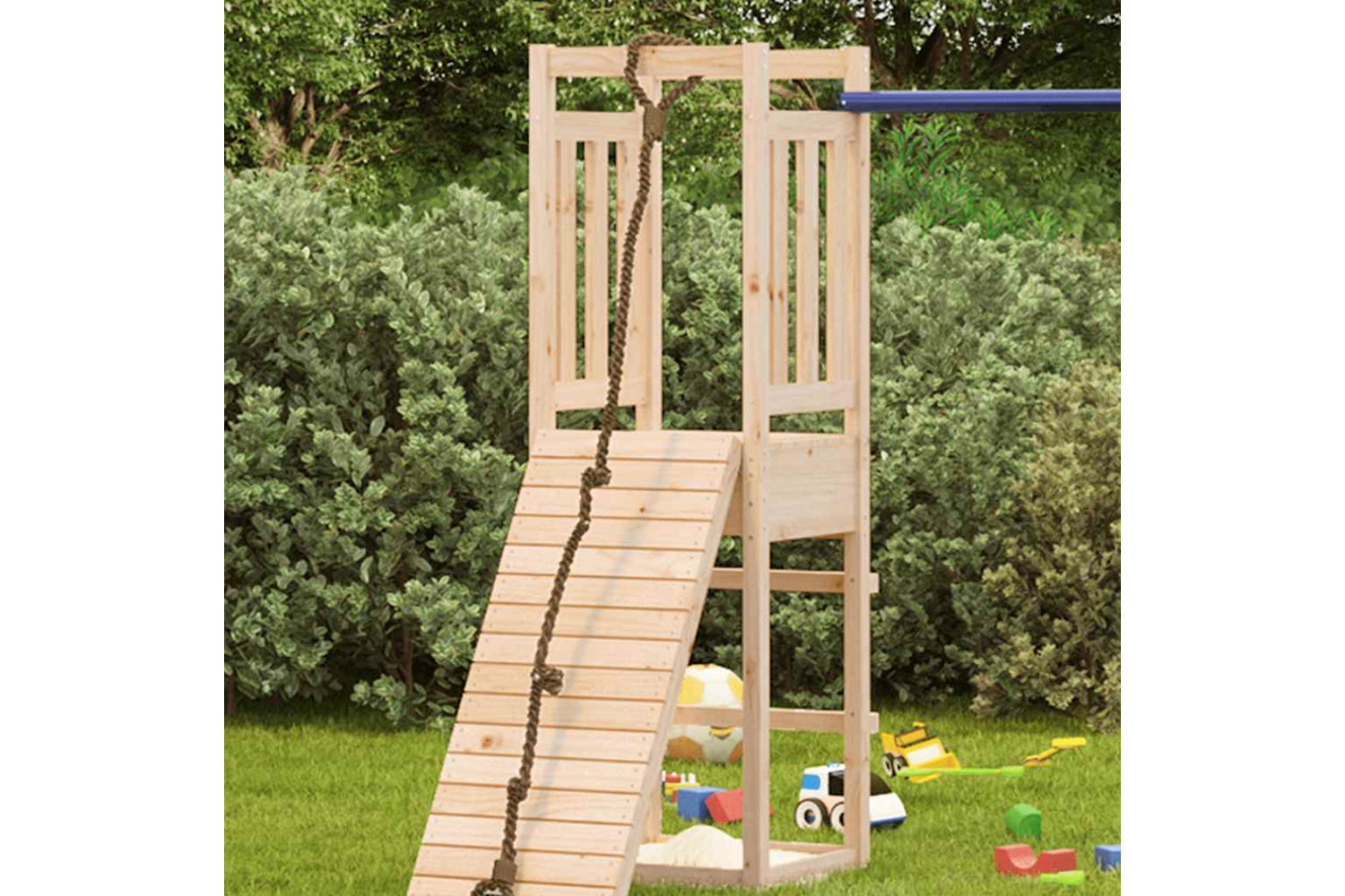 Vidaxl Play Tower 53x46.5x169 Cm Solid Wood Pine-2