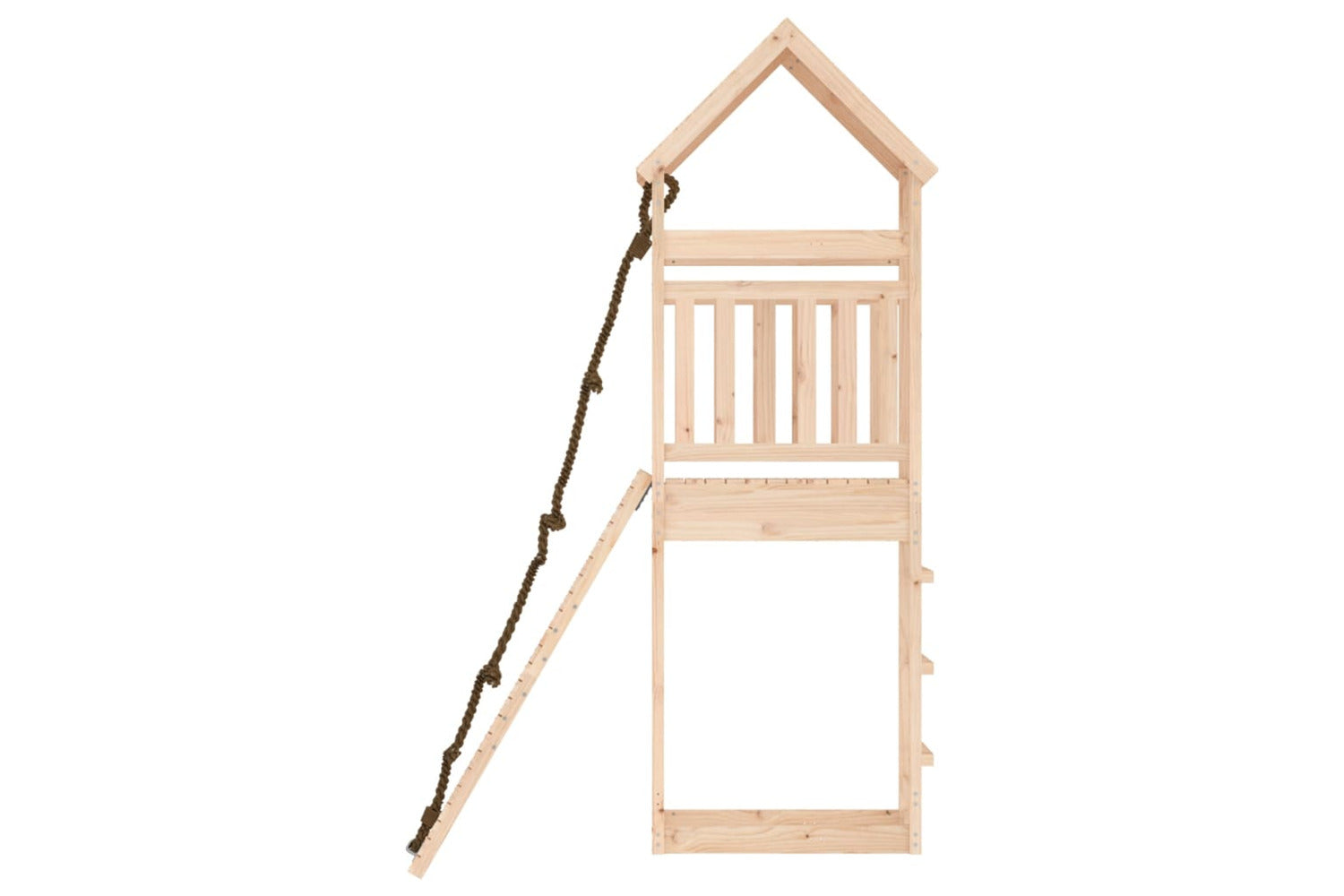 Vidaxl 3156898 Playhouse With Climbing Wall Solid Wood Pine-6
