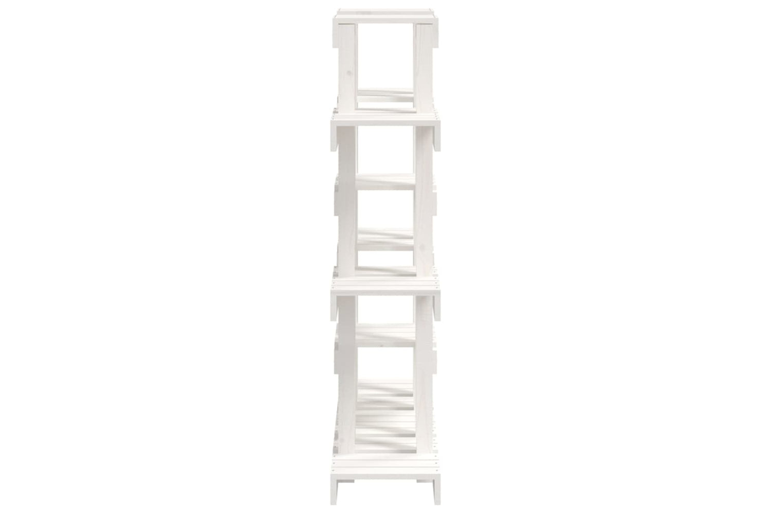 vidaXL 822093 Plant Stand White 104.5x25x109.5cm Solid Wood Pine-5