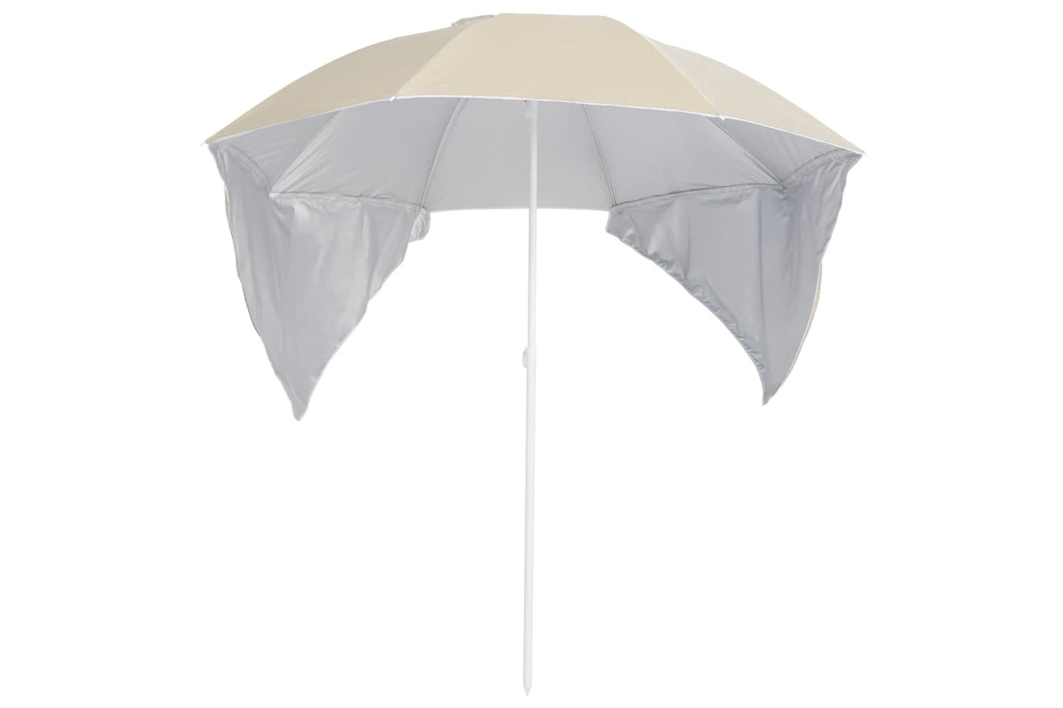 vidaXL 318836 Beach Umbrella With Side Walls Sand 215cm-2