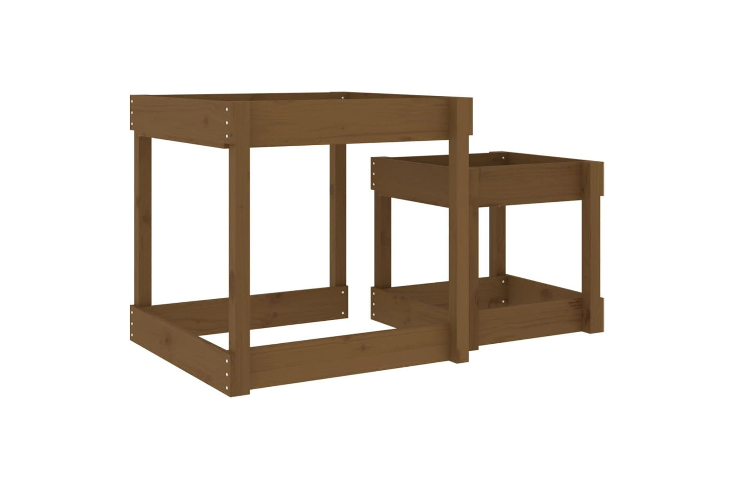 vidaXL 825054 Sand Tables 2 Pcs Honey Brown Solid Wood Pine-5