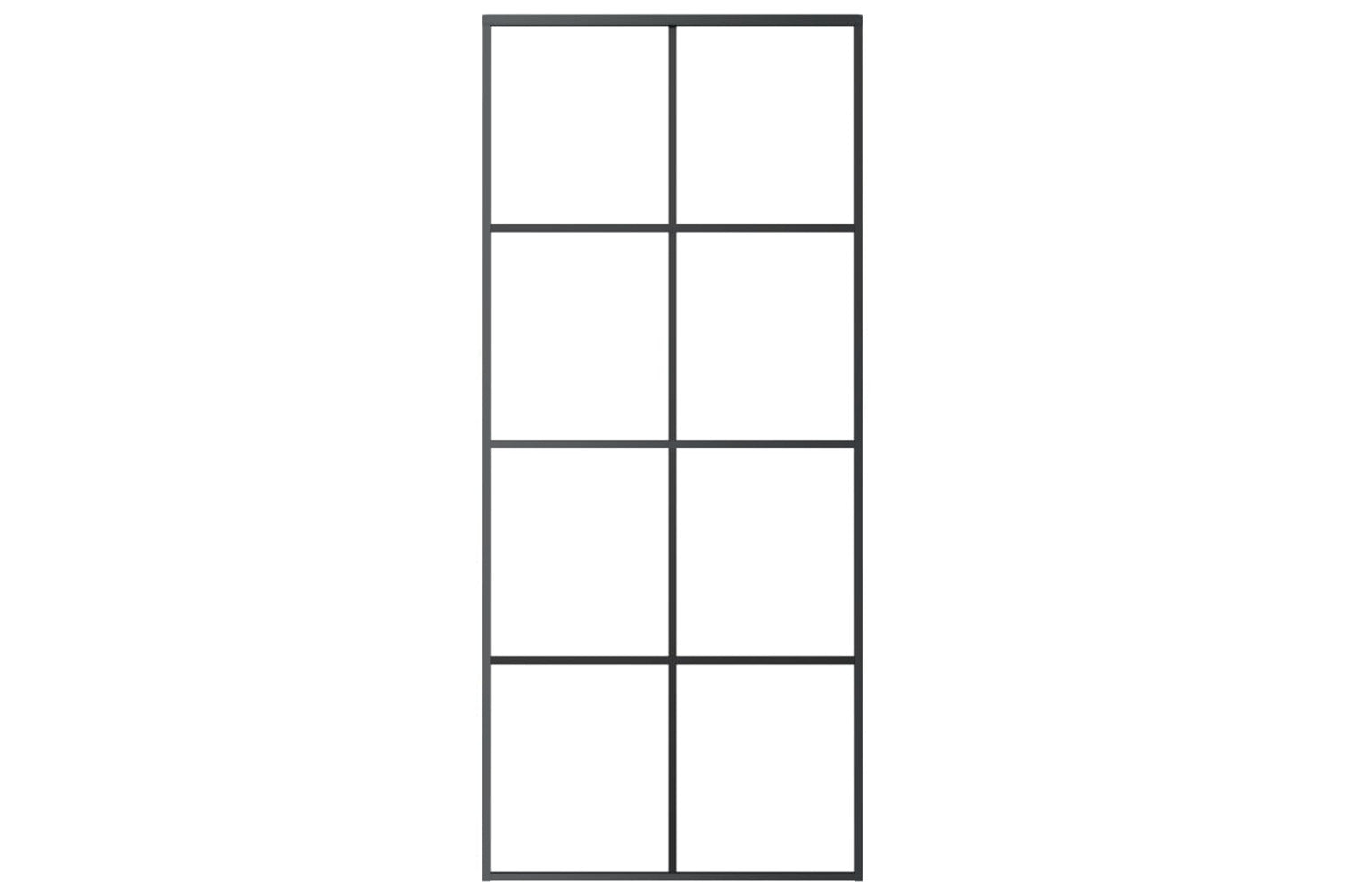 Vidaxl 151670 Sliding Door Black 90x205 Cm Esg Glass And Aluminium-3