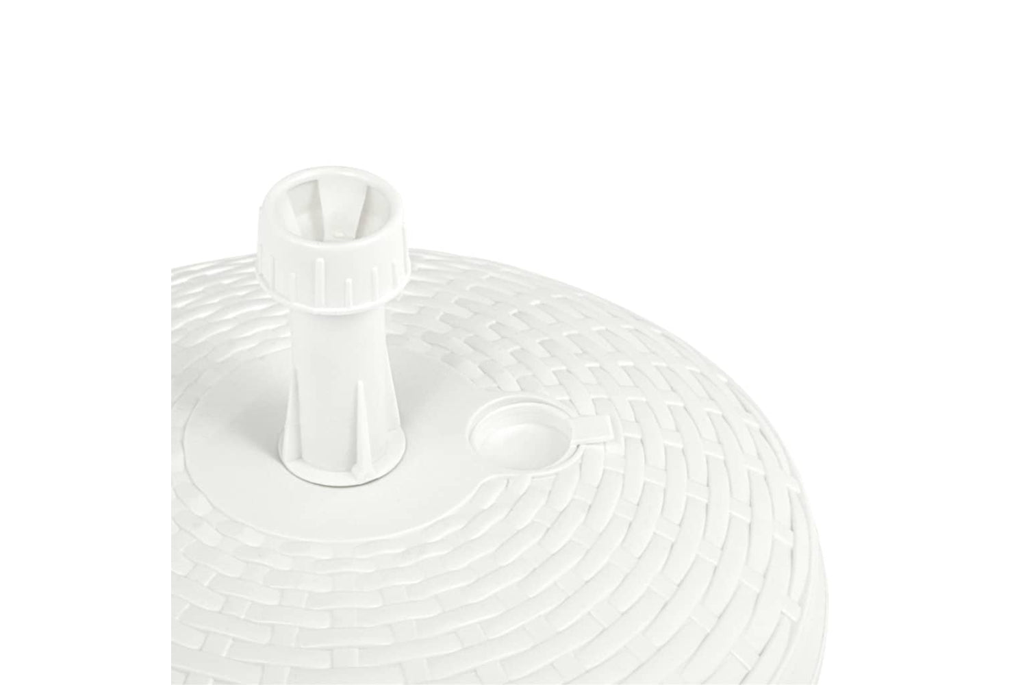 Vidaxl 48769 Umbrella Base Sand/water Filled 20 L White Plastic Rattan-5