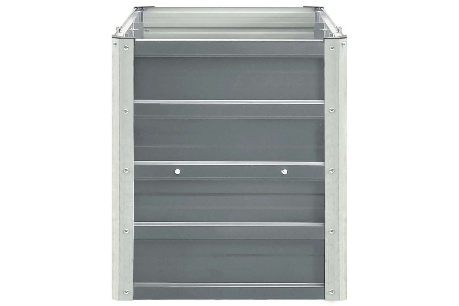 vidaXL 47044 Garden Raised Bed Galvanised Steel 240x40x45cm Grey-4