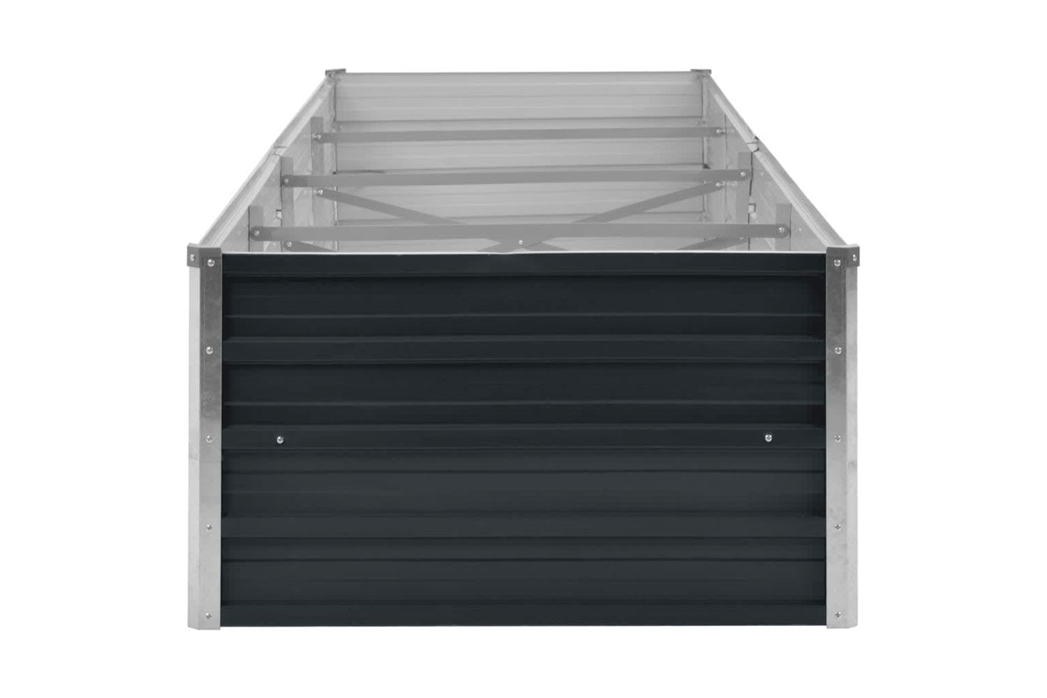 vidaXL 45729 Garden Raised Bed Anthracite 320x80x45cm Galvanised Steel-4