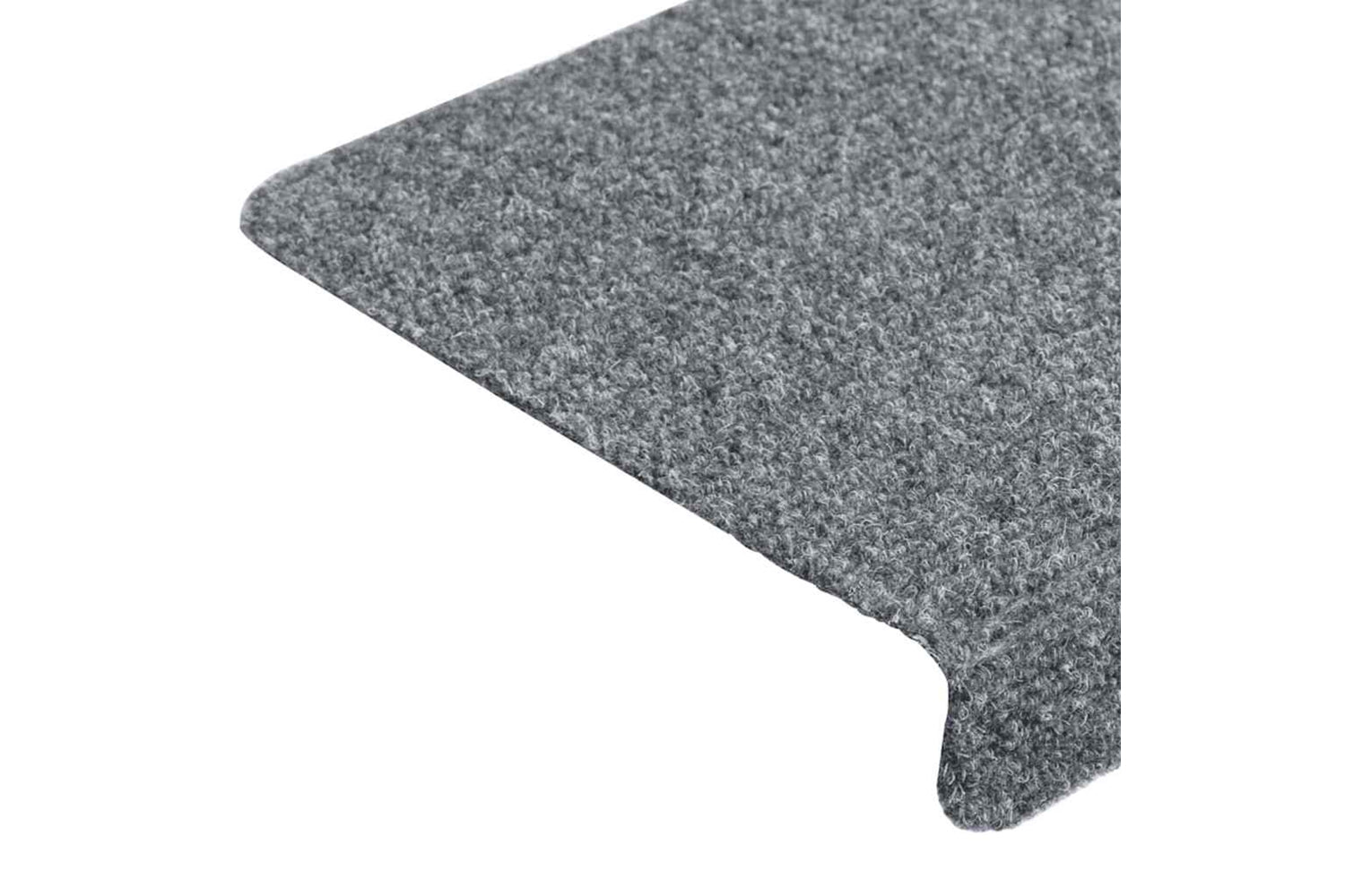 vidaXL Stair Mats 15 Pcs Needle Punch 65x21x4cm Light Grey-5
