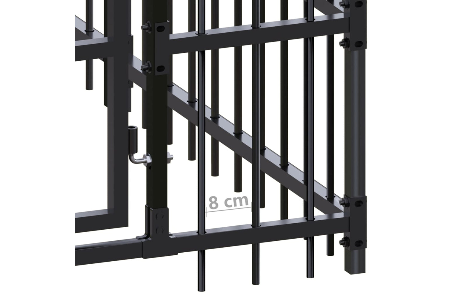 Vidaxl 3098010 Outdoor Dog Kennel Steel 7.37 M2-6