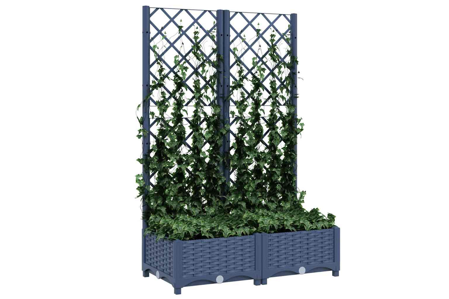 vidaXL Garden Planter With Trellis Dark Grey 80x40x121.5cm Pp-6