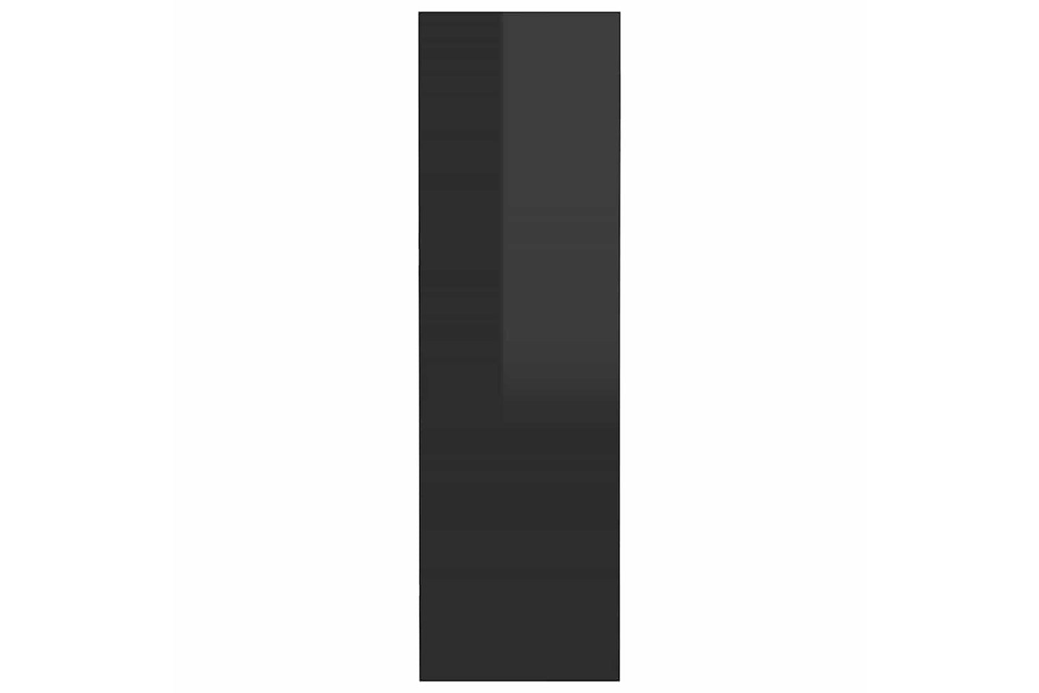 vidaXL 806756 Wall Shoe Cabinets 2 Pcs High Gloss Black 80x18x60cm Engineered Wood-6