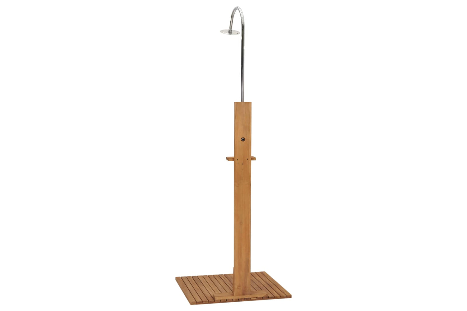 vidaXL 312276 Garden Shower 75x75x210cm Solid Teak Wood-7