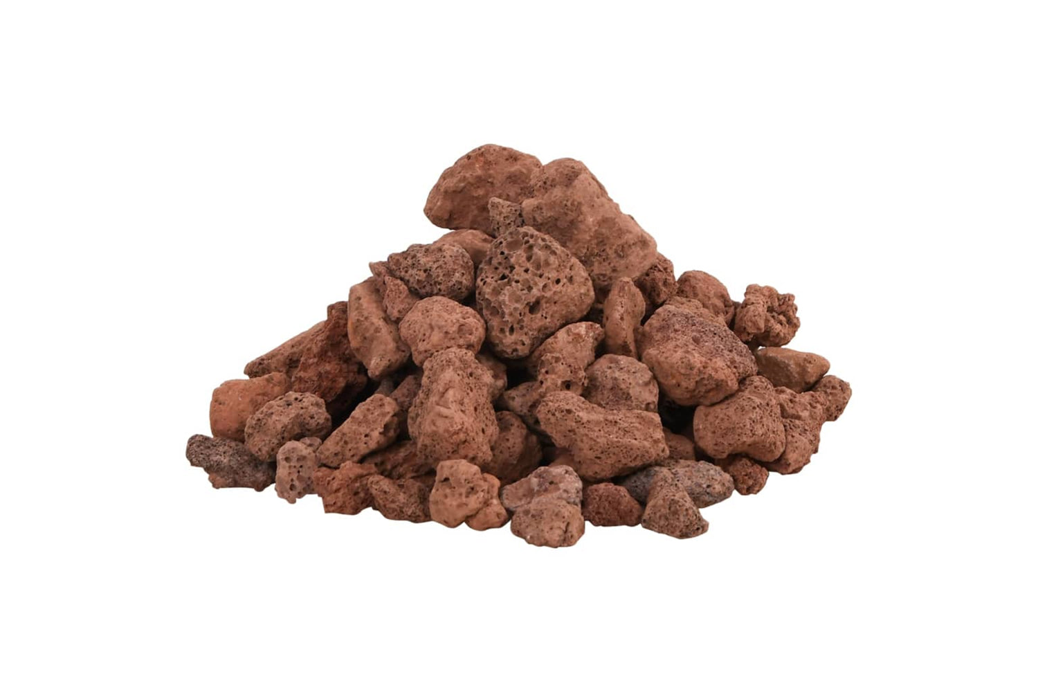 vidaXL 3217174 Volcanic Rocks 10 Kg Red 1-2cm-2