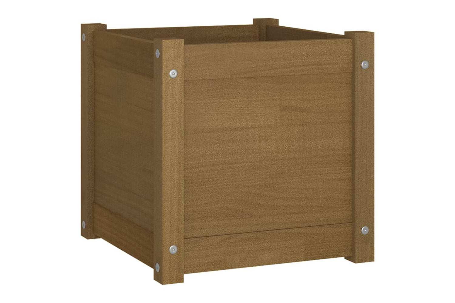 vidaXL 810541 Garden Planters 2 Pcs Honey Brown 40x40x40cm Solid Pinewood-3