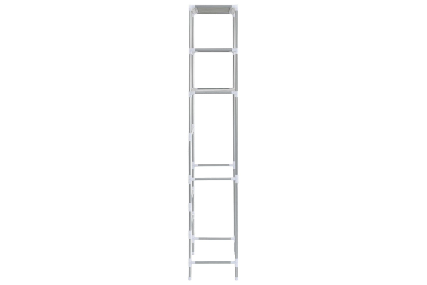 vidaXL 282464 3-tier Storage Rack Over Toilet Silver 53x28x169cm-4