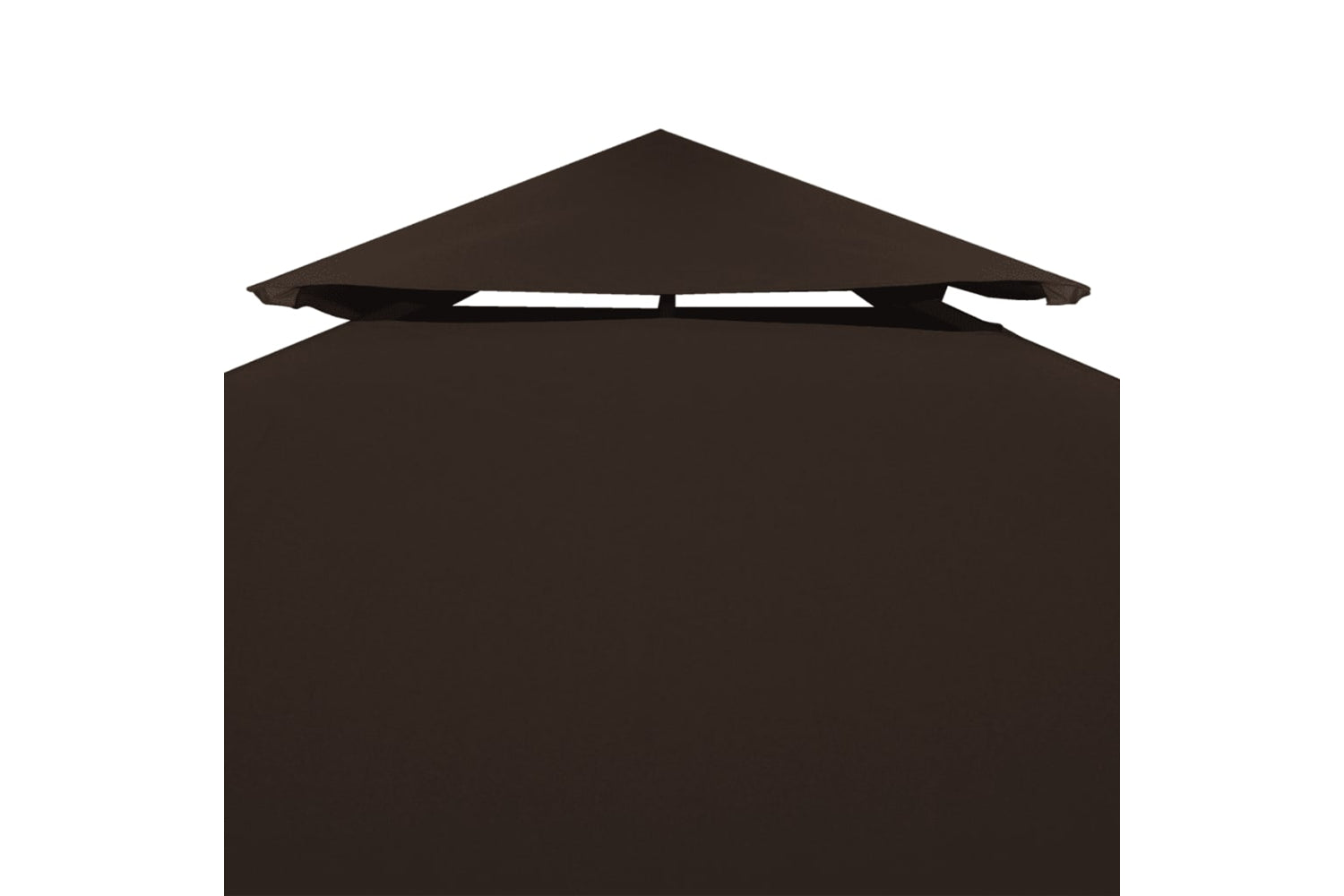 Vidaxl 2-tier Gazebo Top Cover 310 G/m2 4x3 M Brown-3